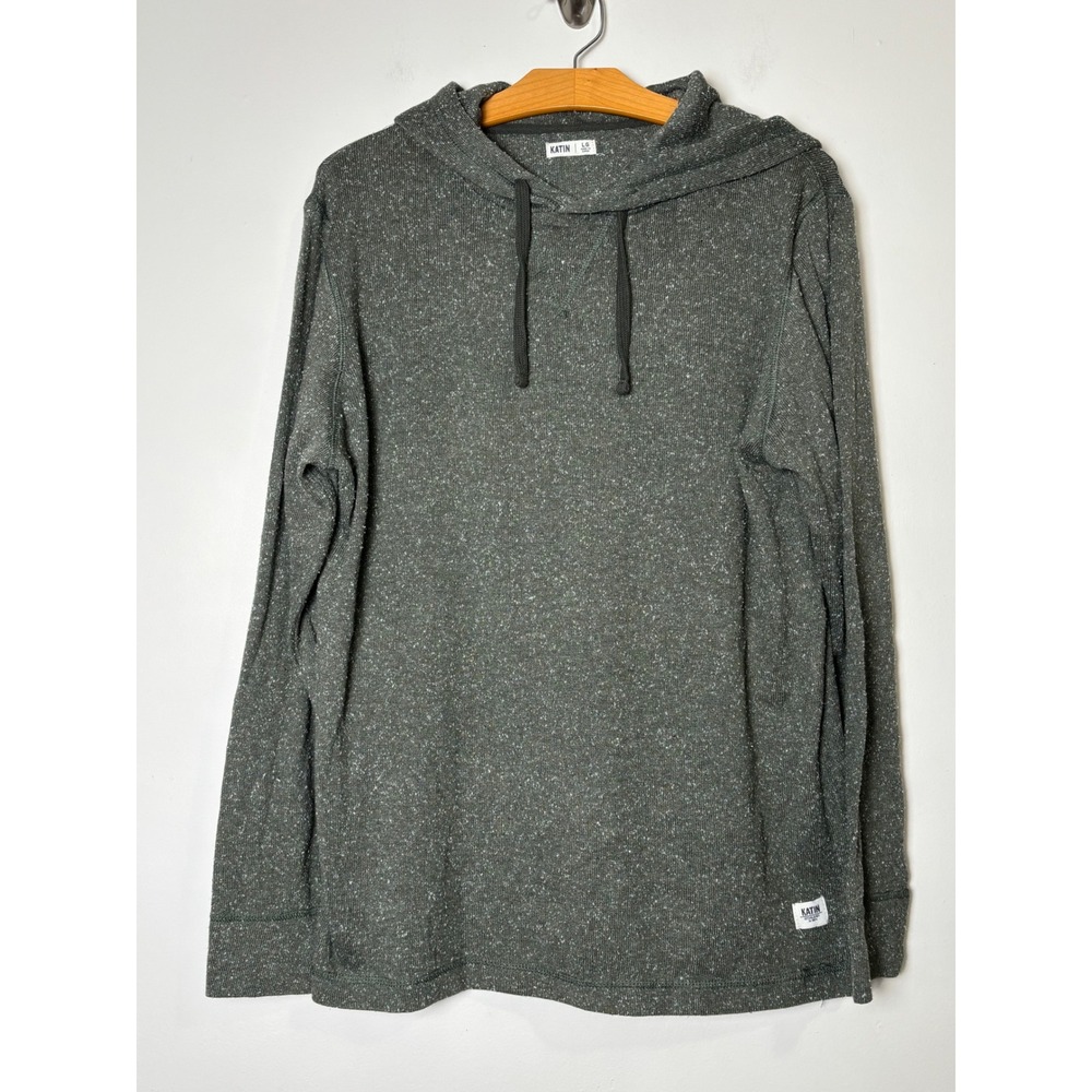 KATIN Men's Long Sleeve‎ Hoodie Pullover L Lightweight Gorpcore Outdoor Layers